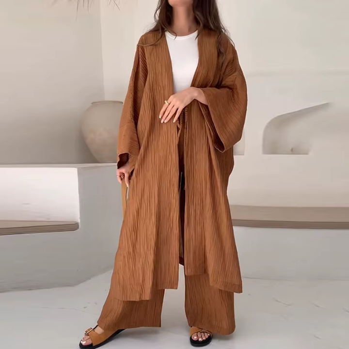 Levoire | Ensemble Élégant À Deux Pièces Pour Un Look Moderne Abricot