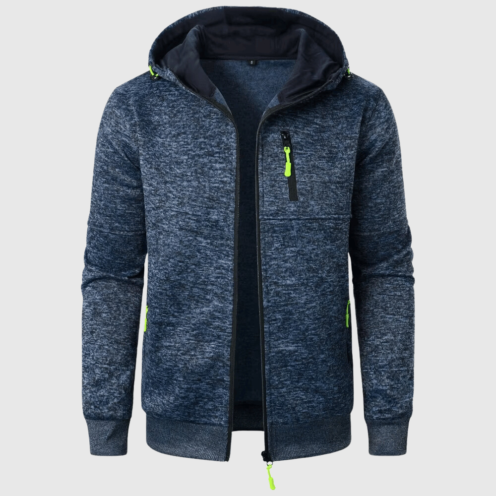 Levoire | Veste En Polaire Pour Hommes Avec Fonctionnalité Sportive Bleu