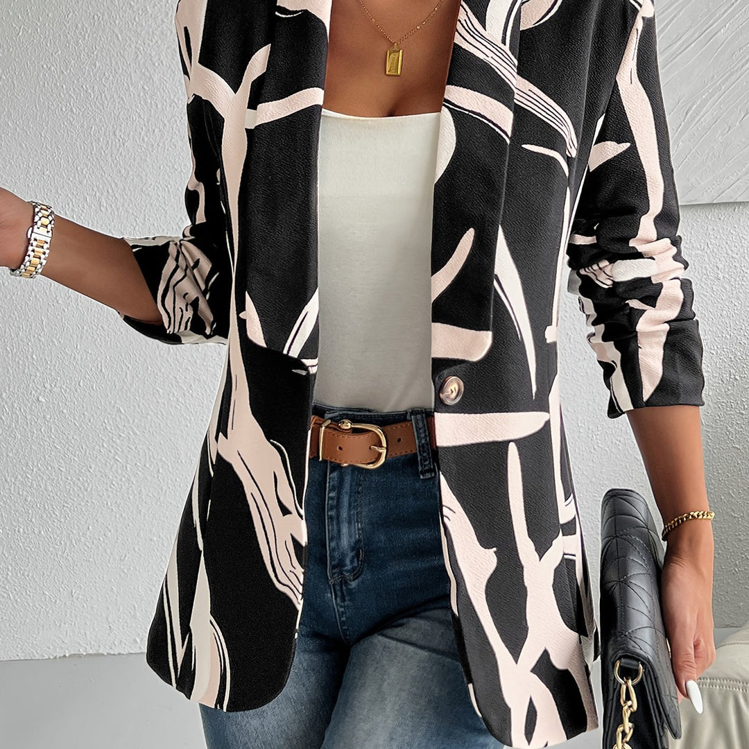 Levoire | Blazer Avec Un Motif Abstrait Et Des Revers