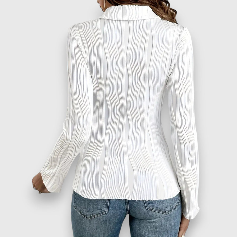 Levoire | Blouse Aérée Avec Col Montant