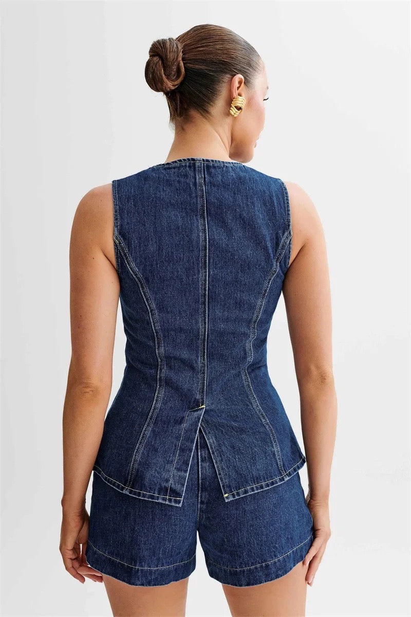 Levoire | Costume En Jean Deux Pièces