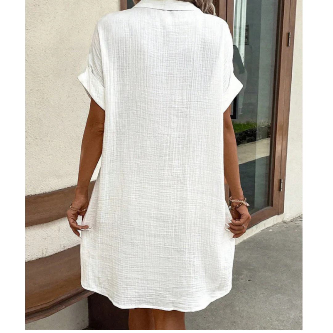 Levoire | Robe Mini Avec Bouton En Bas Pour Femmes