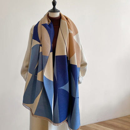 Levoire | Écharpe Chaude À Motifs Géométriques