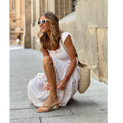 Levoire | Robe Maxi Avec Volants Pour Femmes