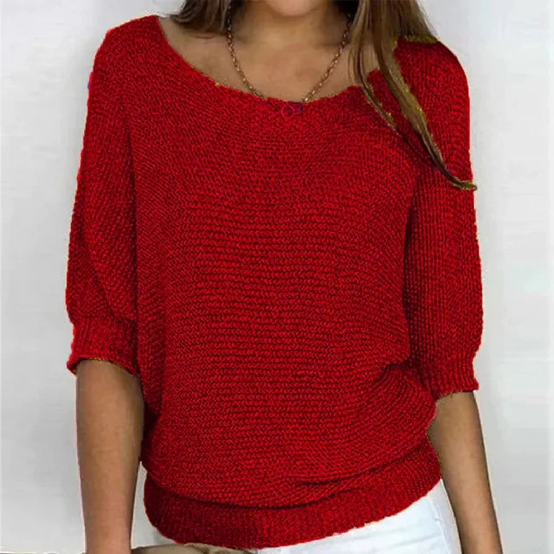 Levoire | Levoire | Pull À Manches Longues En Tricot Pour - Femmes - Élégant Rouge