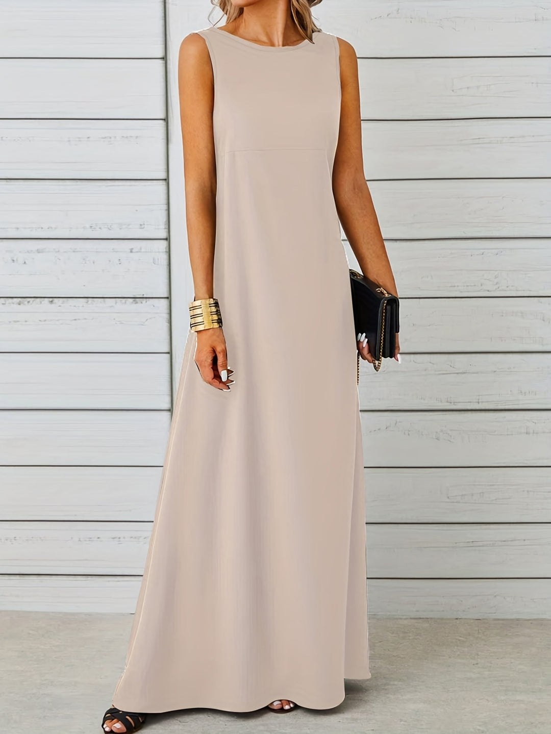 Levoire | Robe longue débardeur Abricot