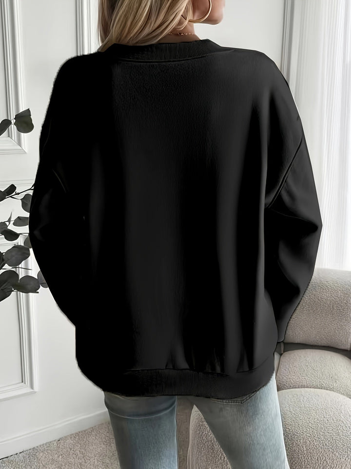 Levoire | Sweatshirt À Col Rond Avec Épaules Tombantes