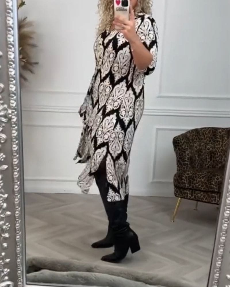 Levoire | Robe Élégante Avec Des Fentes Latérales Chic