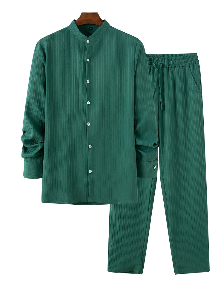 Levoire | T-Shirt À Manches Longues Unicolore Et Pantalons De Survêtement