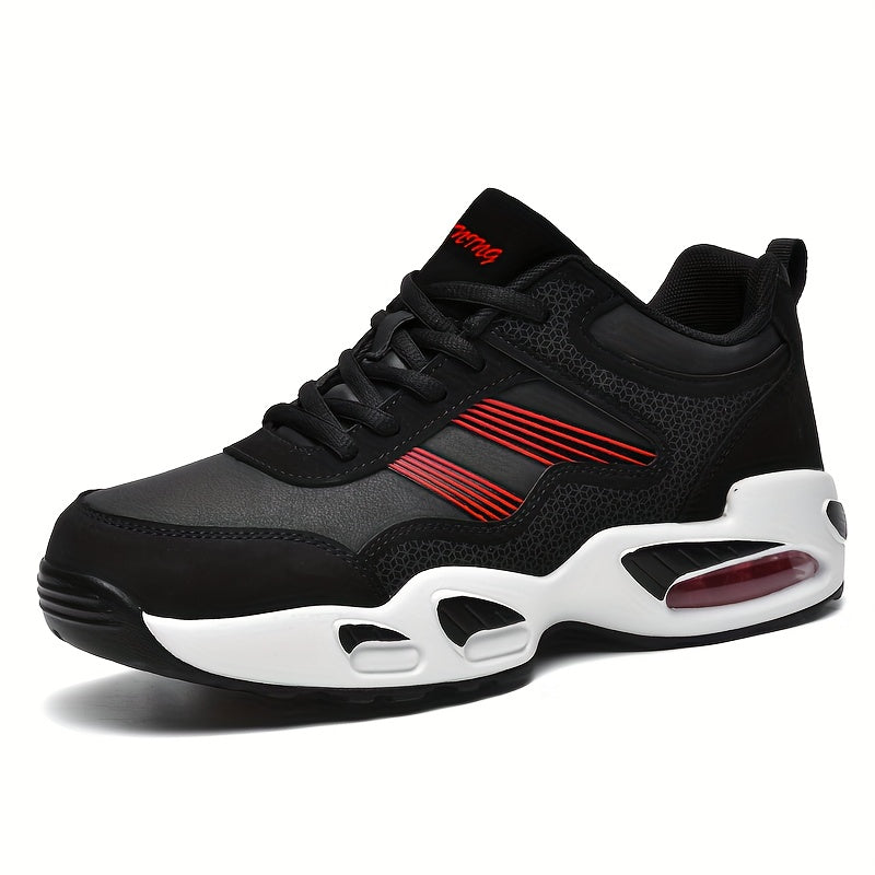 Levoire | Baskets À Air Confortables Pour Hommes En Simili Cuir Rot