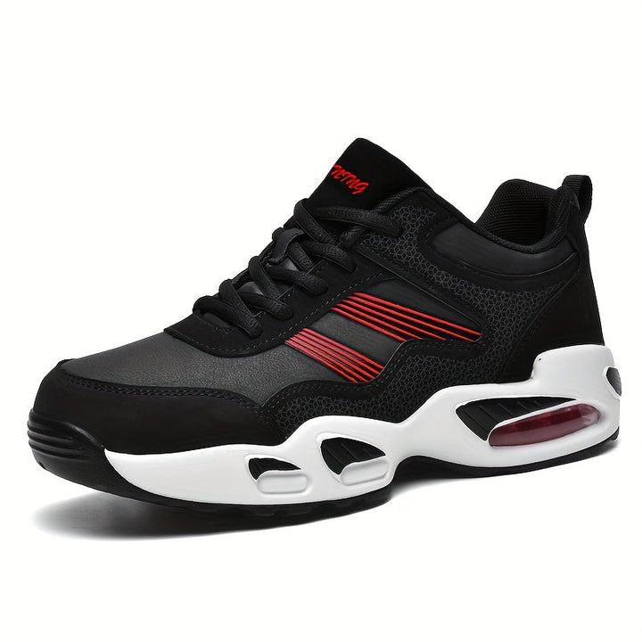 Levoire | Baskets À Air Confortables Pour Hommes En Simili Cuir Rot