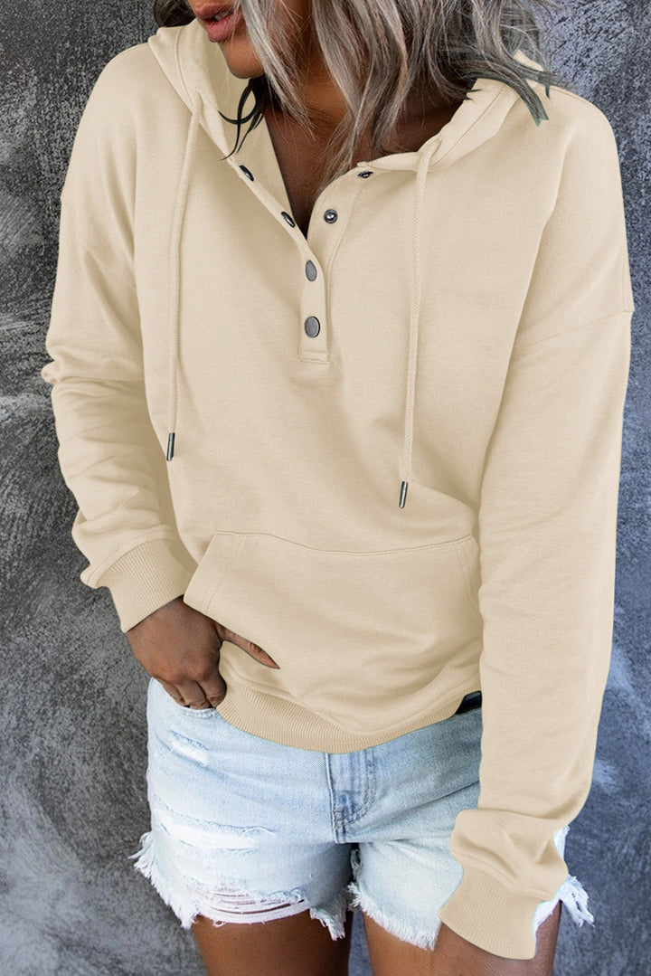 Levoire | Pull Fleece Chaud Avec Capuche Et Boutons