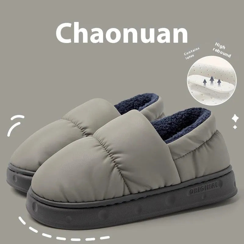 Levoire | Chausson en velours de coton chaud antidérapant Gris