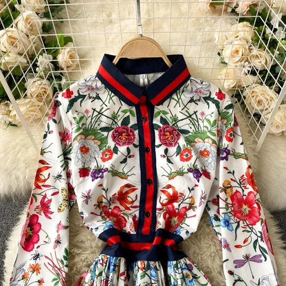 Levoire | Jupe plissée pour femmes avec imprimé