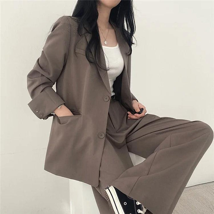 Levoire | Sur Mesure Blazer Et Pantalons Droits Set Pour Femmes