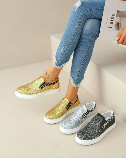 Levoire | Ballerines Colorées Avec Paillettes Argent