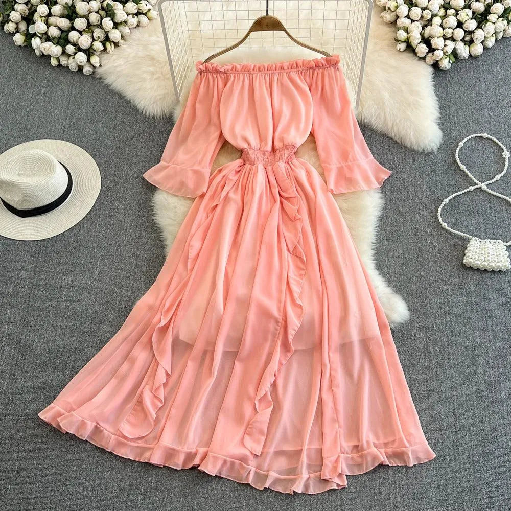 Levoire | Robe en chiffon kootut Rosa Taille moyenne