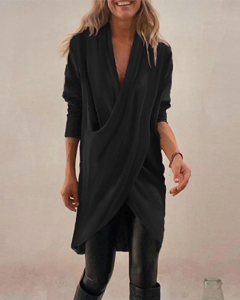 Levoire | Blouse En Couleur Unie Avec Un Motif Croisé