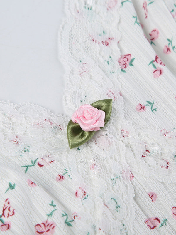 Levoire | Profond V-Cou Pyjama Combinaison Mince