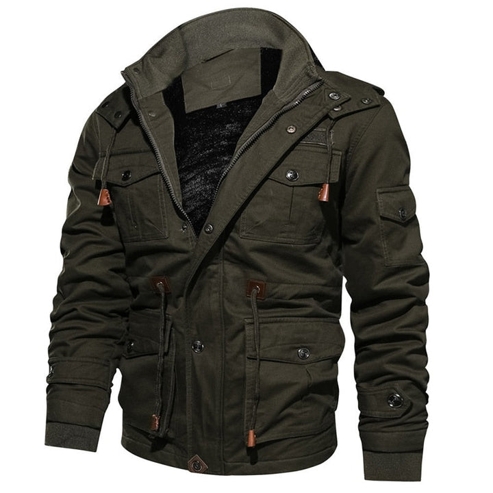 Levoire | Style Militaire Manteau Doublé