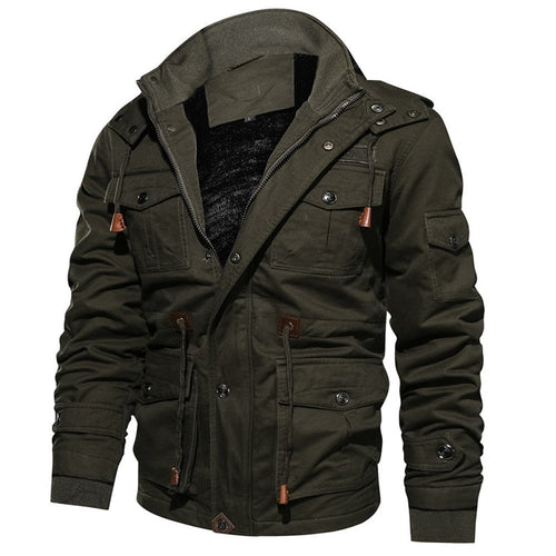 Levoire | Style Militaire Manteau Doublé
