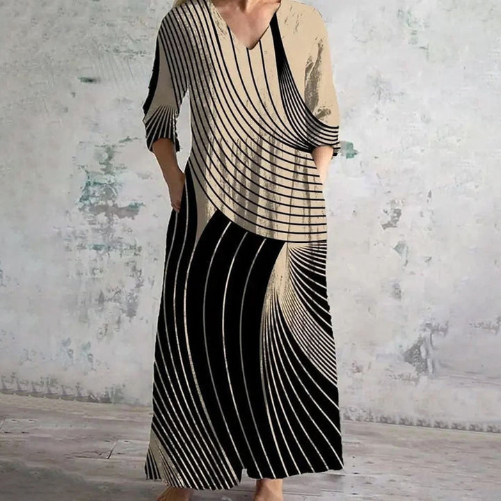 Levoire | Robe Rayée Vintage Multicolore