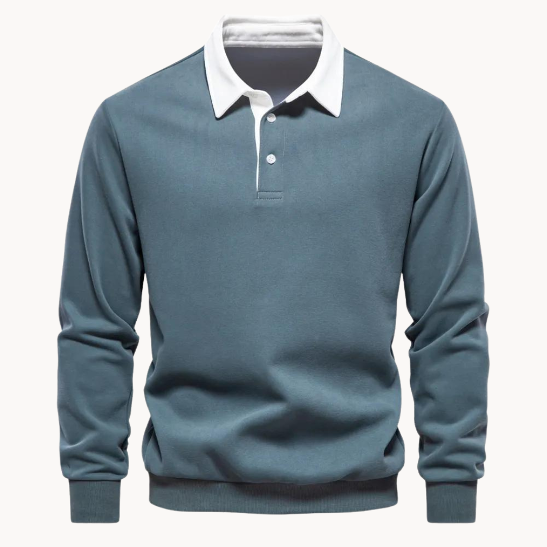 Levoire | Pull Polo Décontracté En Tricot Vert