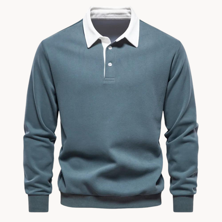 Levoire | Pull Polo Décontracté En Tricot Vert