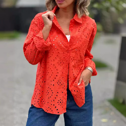 Levoire | Chemise Élégante Avec Tricot À Trou