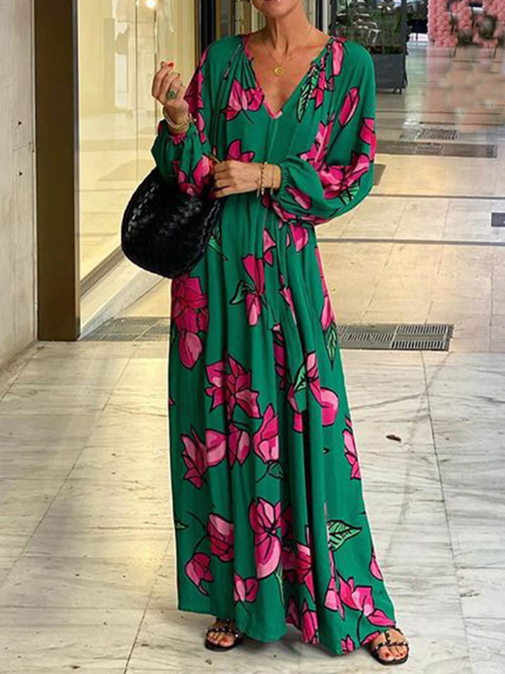 Levoire | Robe Maxi Puff Hihan Pour Femmes