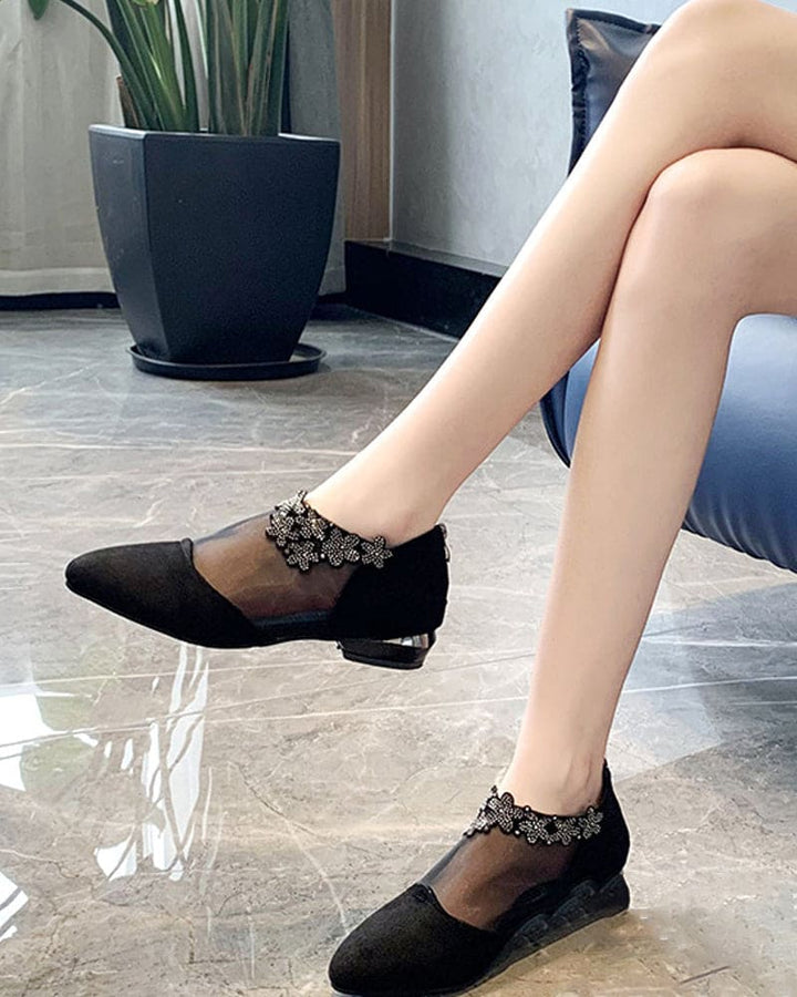 Levoire | Chaussures En Mesh Respirantes Noir Talon bas
