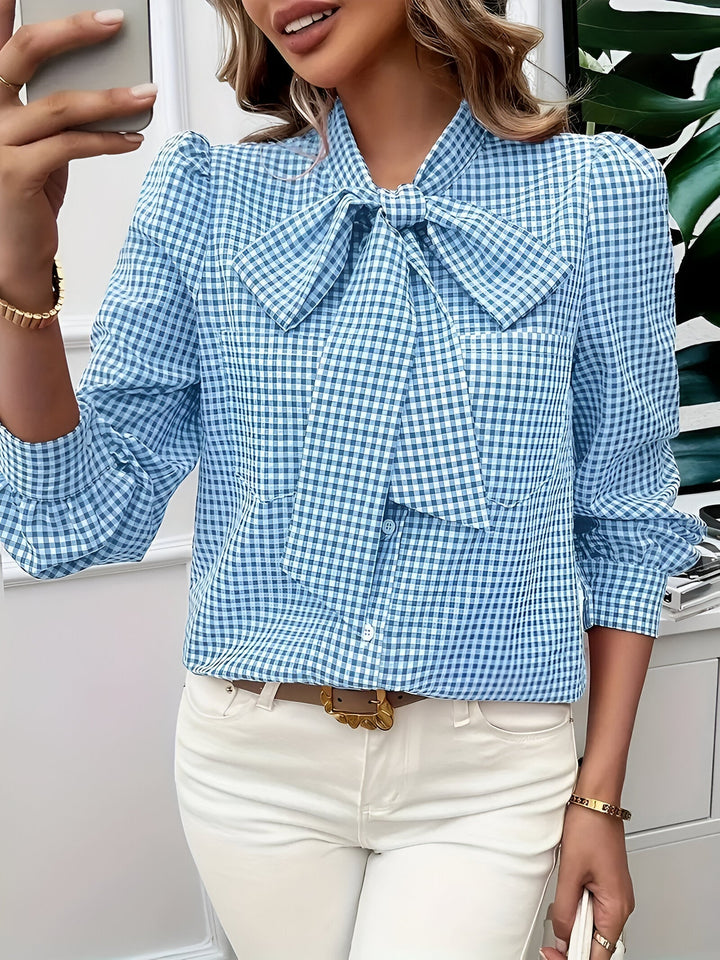 Levoire | Chemise À Motifs Avec Lien Bleu ciel