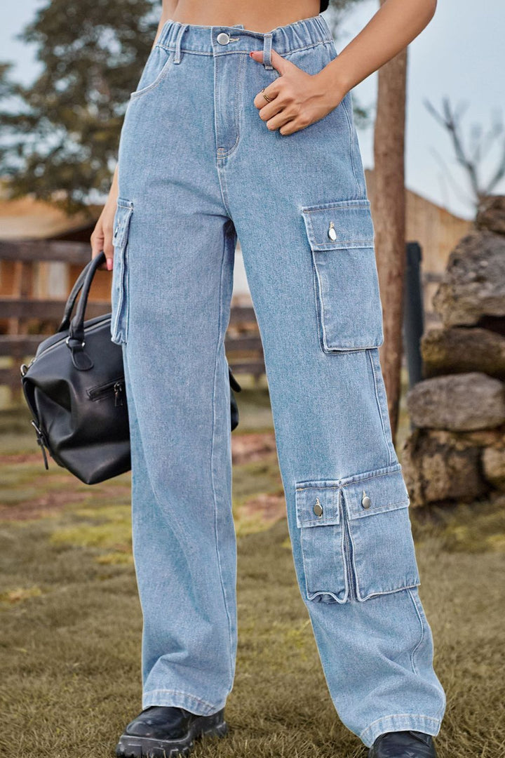 Levoire | Pantalons En Denim Longs Avec Poches Lumi