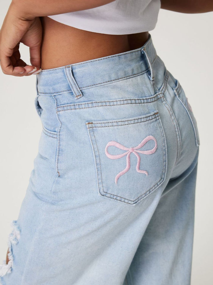 Levoire | Jeans À Largeur Déchirée Avec Poches