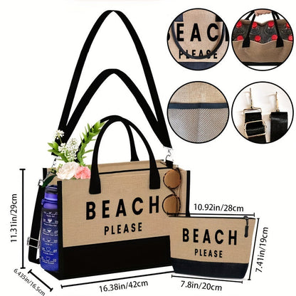 Levoire | 2 Pcs De Sacs De Plage Avec Un Étui Adapté