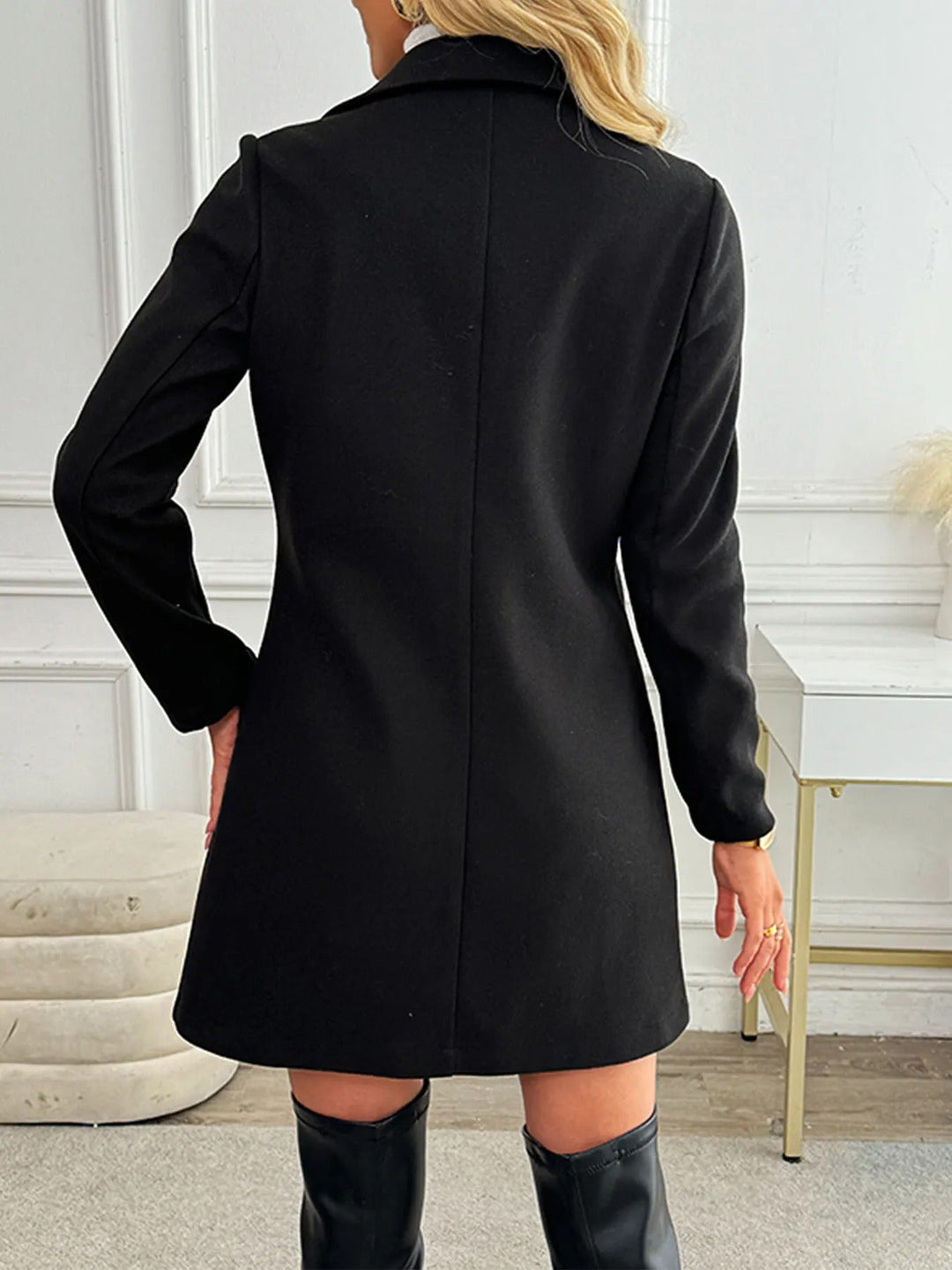 Levoire | Veste Bleue Élégante Avec Fermetures À Boutons Doubles