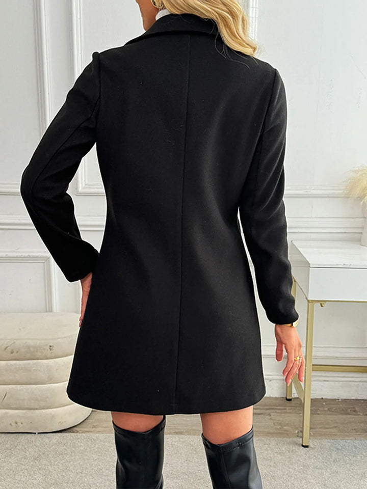 Levoire | Veste Bleue Élégante Avec Fermetures À Boutons Doubles