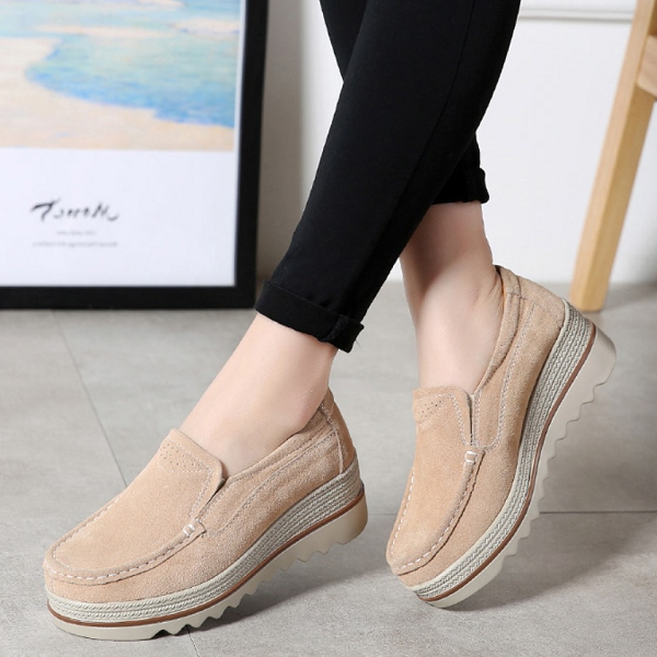 Levoire | Chaussures En Cuir Orthopédiques Pour Femmes Beige