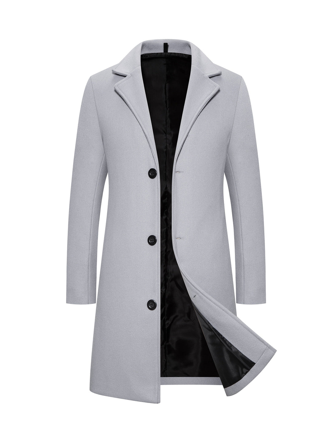 Levoire | Trench-Coat Mi-Homme À Poche Poitrine Unique Gris clair