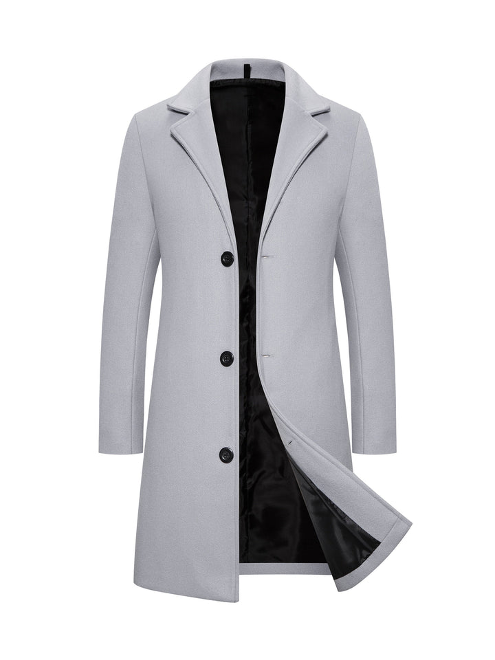 Levoire | Trench-Coat Mi-Homme À Poche Poitrine Unique Gris clair