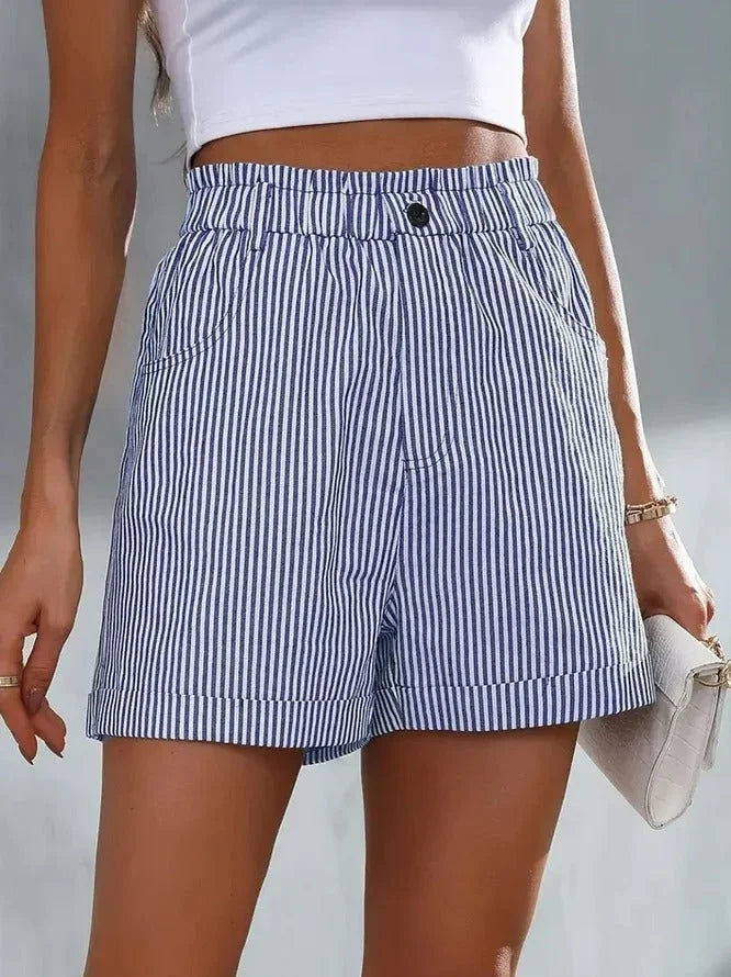 Levoire | Short décontracté à rayures Bleu
