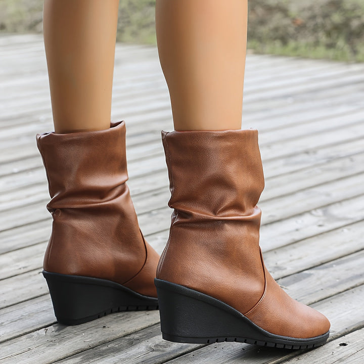 Levoire | Bottes Retro Femme À Talons Épais Et Semelle Antidérapante