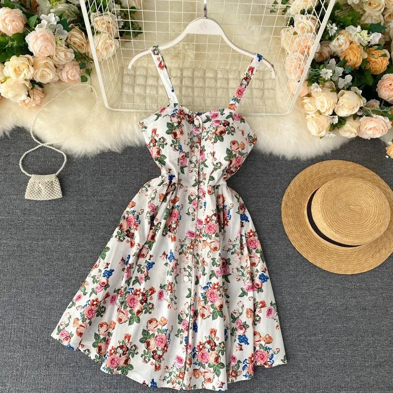 Levoire | Robe fleurie pour femmes Blanc