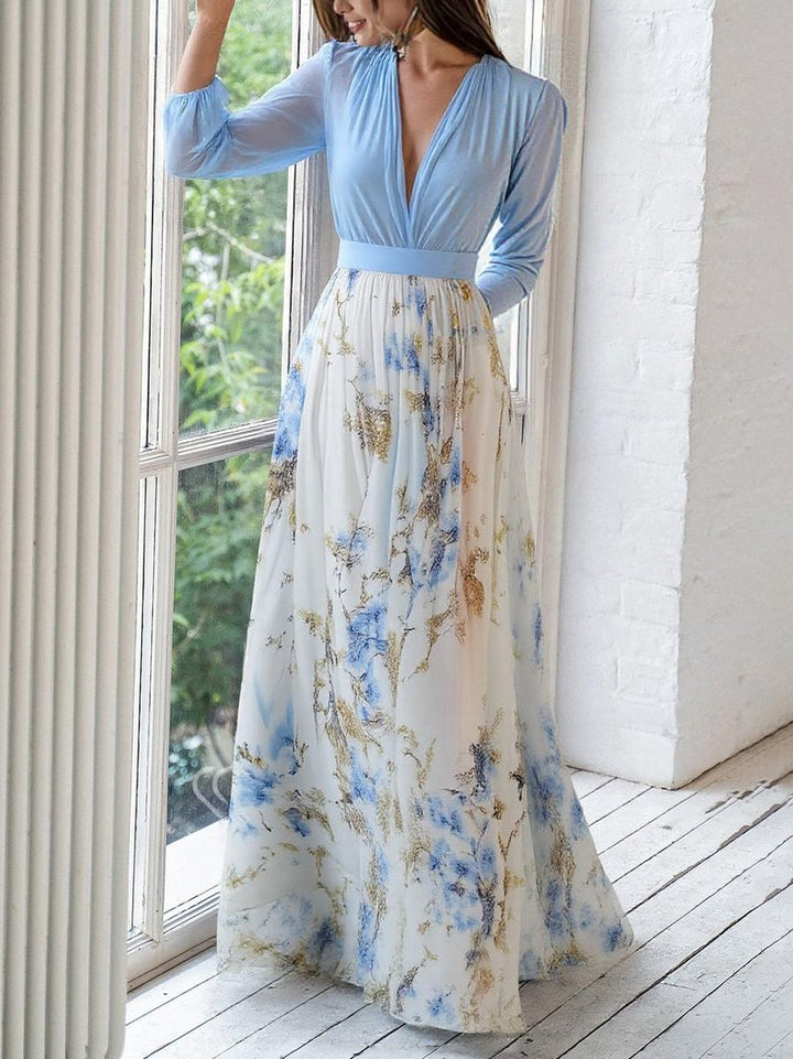 Levoire | Robe Maxi Scintillante Avec Imprimé Floral