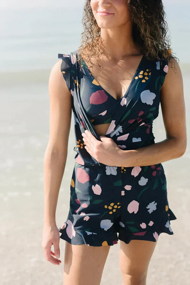 Levoire | Maillot De Bain Avec Soutien Élégance & Confiance En Soi Bouquet de crépuscule