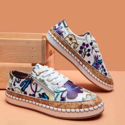 Levoire | Chaussures orthopédiques à fleurs Lilas