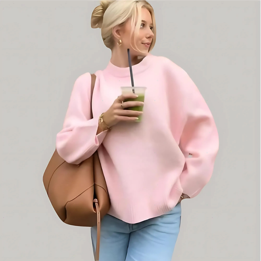 Levoire | Pull En Tricot Surdimensionné Élégant Pour Femmes Rosa Taille unique