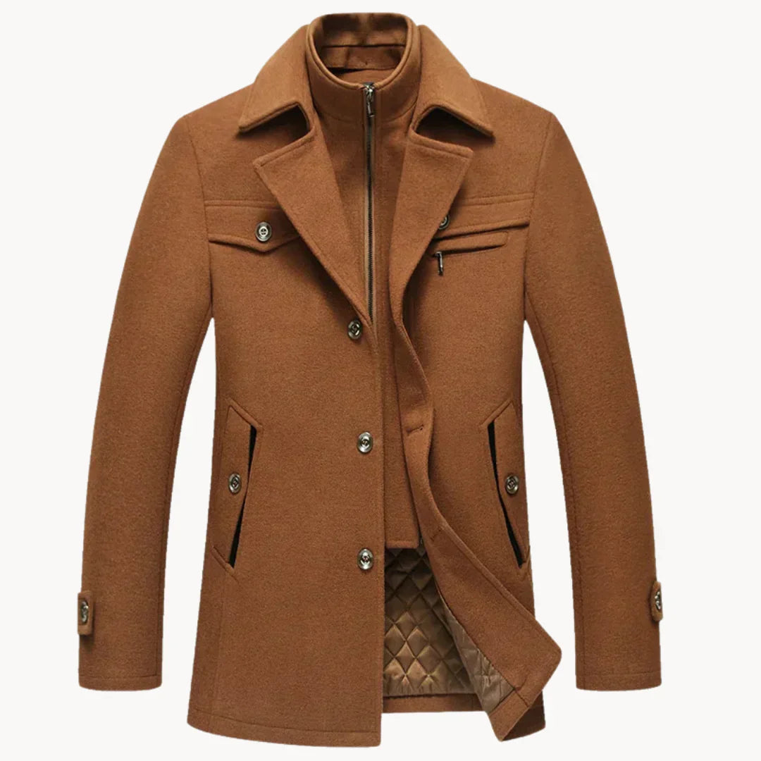 Levoire | Veste En Mélange De Laine Intemporelle Braun
