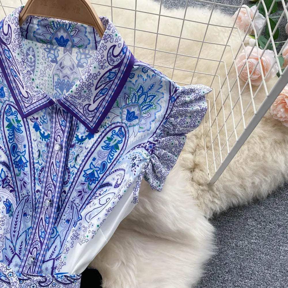 Levoire | Robe rétro femme avec col montant et lacets d'été