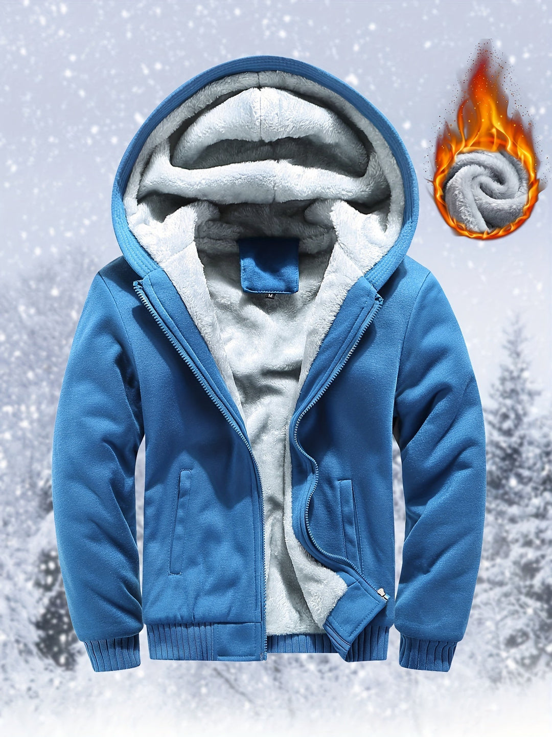 Levoire | Sweat À Capuche Zippé À Manches Longues Bleu